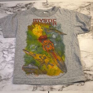 Power Rangers Mystic Force Boys XS 4/5 Grey Mystic Power Graphic T-Shirt 2006